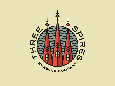 Three Spires beer brewing logo