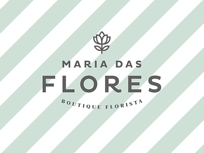 Maria das Flores — Logo florist identity logo visual identity