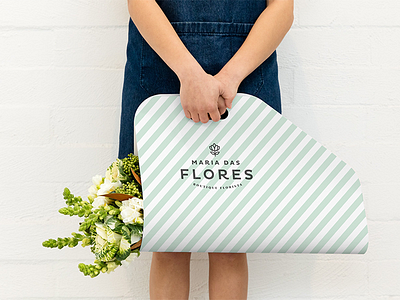 Maria das Flores - Flower Carrier florist flower carrier identity logo visual identity