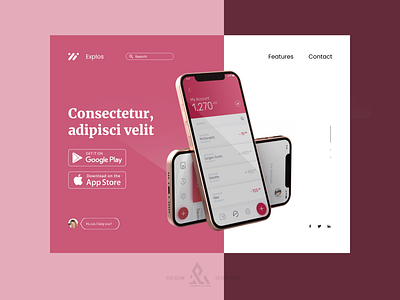 App Landing Page concept