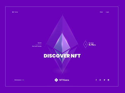 NFT website landing page