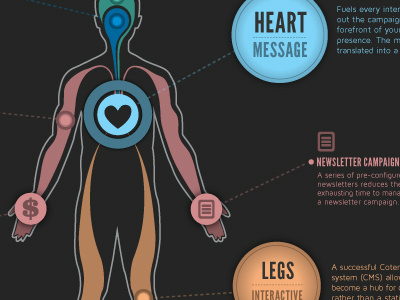 Infographic blue grey icon illustration infographic orange pink