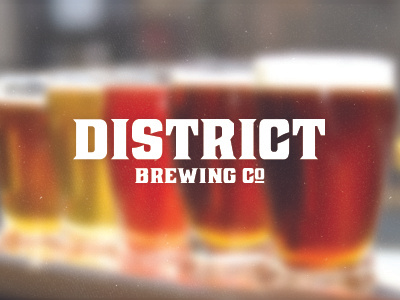 District Branding beer brand word mark