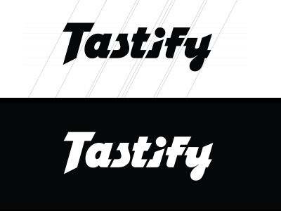 Type font tastify type wordmark