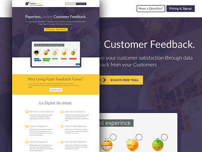 Feedback Monkey design digital feedback form survey ui web