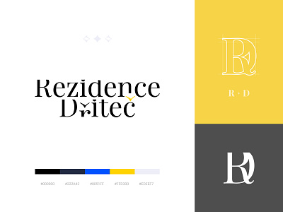 Rezidence Dčiteč Logo branding design graphic design logo typography vector