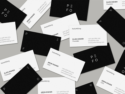 Business Cards Design PefoMilling branding business card design graphic design logo typography