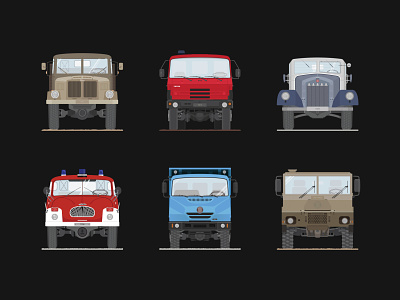 Tatra Trucks Museum Illustrations ar cars design graphic design illustration tatra track vector