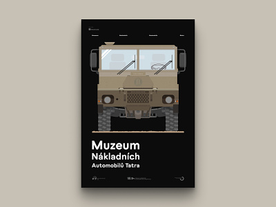 Tatra Trucks Museum poster design graphic design illustration poster print typography vector