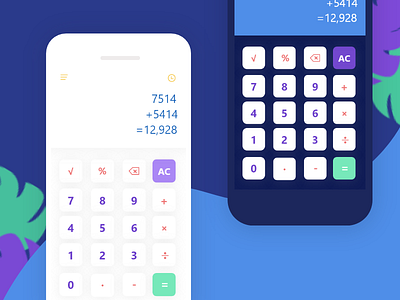 Calculator UI android app app app design calculator cleanui dailyui dailyui 004 illustration interface ios mobile ui ui ux