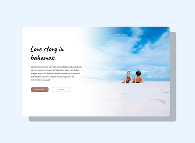 Blog post #001 beach blog blog post blue dailyui design figma landing page love ui uidesign ux web webdesign