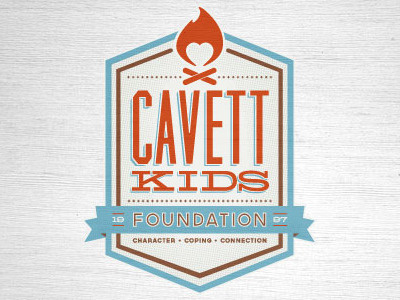 Cavett camp fire kids logo