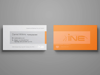 INE Business Cards branding business card
