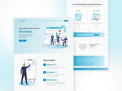ResmBot app design ui ux