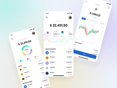 .Crypt app design ui ux