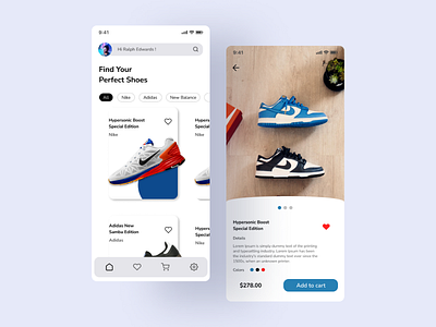 Shoes Store App app application dailyapp dailyuiux design design inspiration dribbble figma mobile app shoes ui ui design uiux user interface ux design