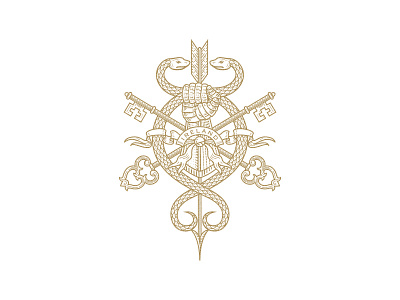 unknown-proj armor engraving etching fist illustration ireland snake
