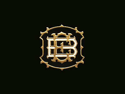 EB Monogram band cigar foil gold identity label logo monogram tobacco