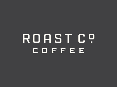 Roast Co main type california coffee logo packaging roaster typography vintage wordmark