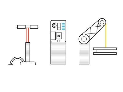 Machine Icon Iteration bicycle pump crane icon machine processor pump