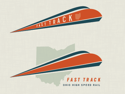 Ohio High Speed Rail fast logo ohio rail speed train