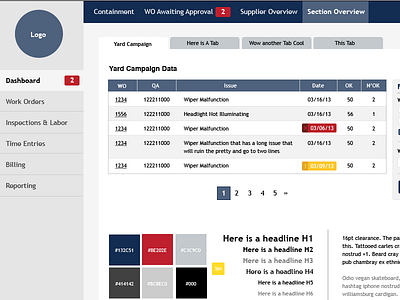 Customer Dashboard admin board dashboard flat style