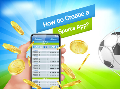 Create a sports app app appypie design football graphic illustrator mobile sports