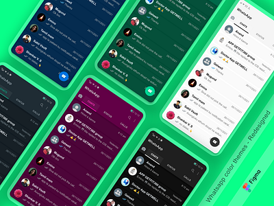 WhatsApp color themes - Redesigned