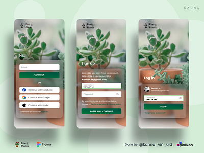 EnviPlants e-commerce mobile app - LigthGreen adobe photoshop app app designs design figma figma designs graphic design mobile app ui ui designs uiux uxui