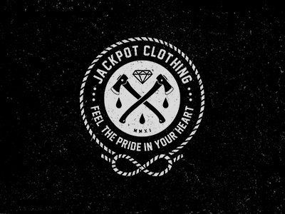 JACKPOT clothing - Logo (2013) apparel axes brand clothing diamond drop graphic logo