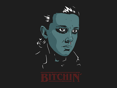 Bitchin´ 11 bitchin eleven graphic graphicdesign illustration king retro stranger things to
