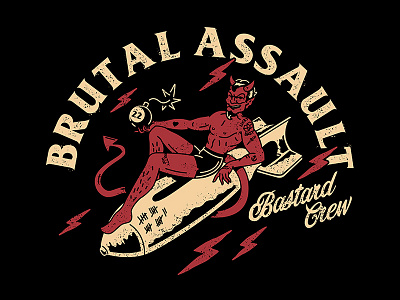 Brutal Assault XXII. bastard brand brutal assault devil festival graphic hardcore illustration merch metal