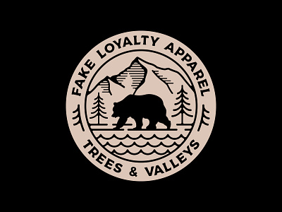 Trees & Valleys adventure bear clothing fakeloyalty graphic illustration nature streetwear