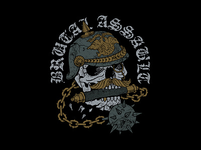 Brutal Assault 2018 - Festung Josefstadt apparel brand brutalassault clothing design graphic art illustration merchandise oldschool skull streetwear tattoo traditional