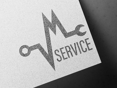 VM Car Service Logo branding bulgaria car design graphic design heart letters logo simple wrench