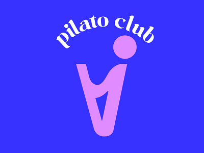 Logo mark for pilates club "Pilato" bold branding bulgaria colors design graphic design illustration logo logo mark new simple sport unique
