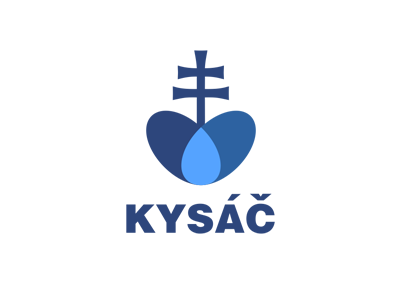 Kysac blue brand communication agency cross heart kisac kysac logo logo design logo designer love pavel surovy slovak symbol