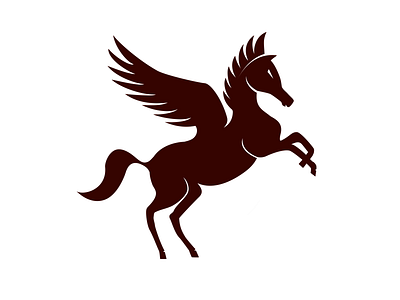 Pegasus black brand communication agency horse logo logo design logo designer pastuv pavel surovy pegasus symbol