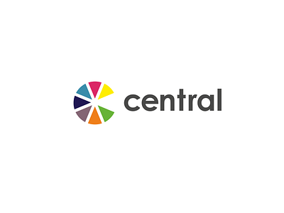 Central Logo brand branding c centar center circles communication agency design identity logo logo design logo designer pavel surovy symbol