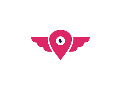 Pin where to Fly brand branding communication agency design identity location locator logo logo design logo designer pavel surovy point symbol