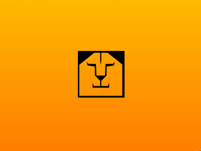 Lionbox Logo box lionbox square animal lion logo design logo designer pavel surovy communication agency logo design