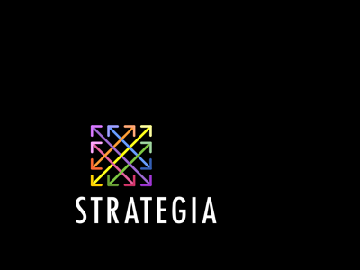 Strategy arow arrows brand branding communication agency design identity logo logo design logo designer pavel surovy steam strategy symbol
