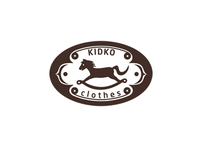 Kidko appareal brand branding children clothes cockhorse communication agency design horse identity kid kidko kids logo logo design logo designer pavel surovy pony symbol