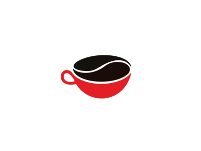Coffee Cup + Bean bean beans brand coffee communication agency kafa logo logo design logo designer pavel surovy steam symbol