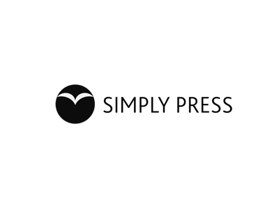 Simply Press book books brand branding communication agency design identity logo logo design logo designer owl pavel surovy press publishing simply press symbol