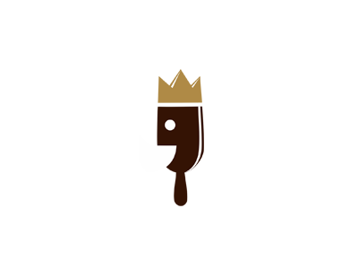 Ice cream king logo design