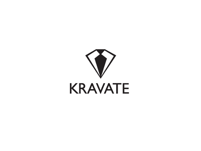 Kravate brand branding communication agency design diamond kravata logo logo design logo designer pavel surovy shirt symbol tie ties