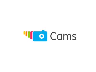 Cams brand branding cam cams communication agency kamera kamere logo design logo designer pavel surovy symbol