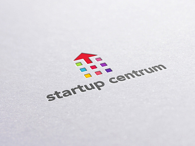 Startup Centrum arrow brand branding centrum communication agency growth house logo design logo designer pavel surovy seeds symbol