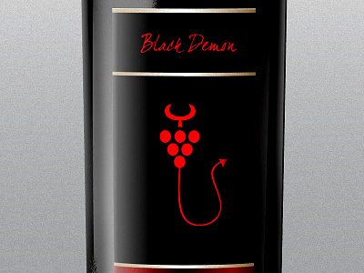 Wine Black Demon brand branding communication agency cup demon devil graphes logo logo design logo designer pavel surovy symbol wine